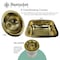Nantucket Sinks 2.75 inch Junior Duo Bar Sink Drain In Polished Brass NS-403PB - alternate 2